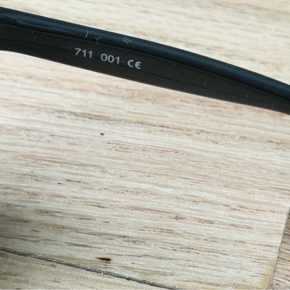 Vintage Bollé 711 Black Sport Wrap Sunglasses Frame + Case France 60